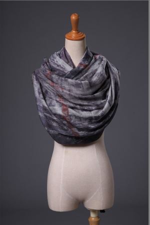 yün ve Kaşmir Eşarp Özel Ekran Baskı Yün Kaşmir Eşarp Fabrika Doğrudan Çin