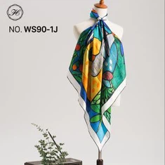 Dijital Baskı İpek Hijab Maker